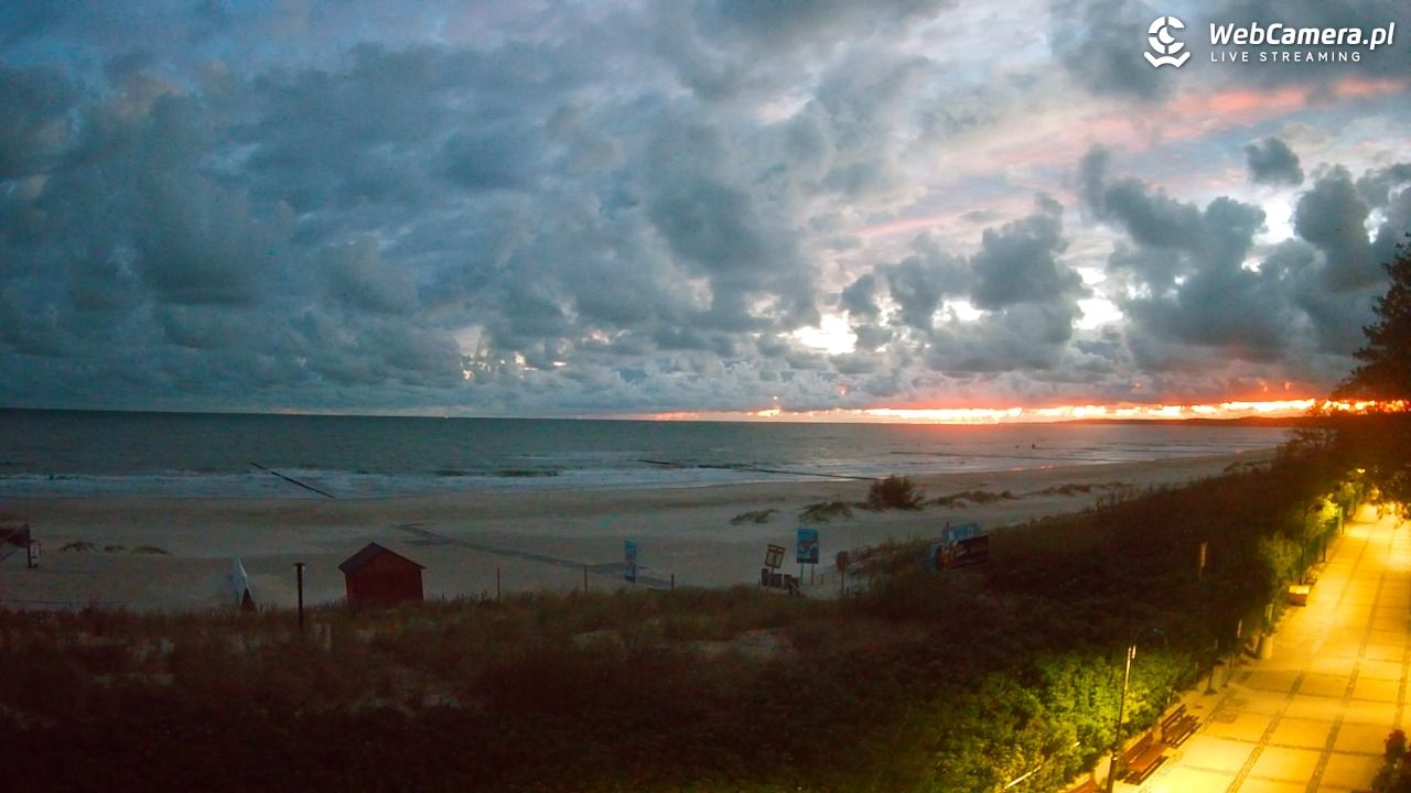 USTKA - widok na plażę - 23 wresień 2026, 05:59