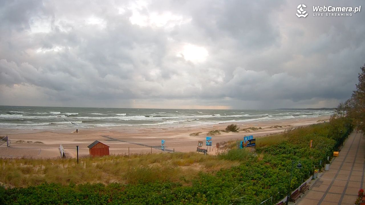 USTKA - widok na plażę - 21 wresień 2026, 06:26