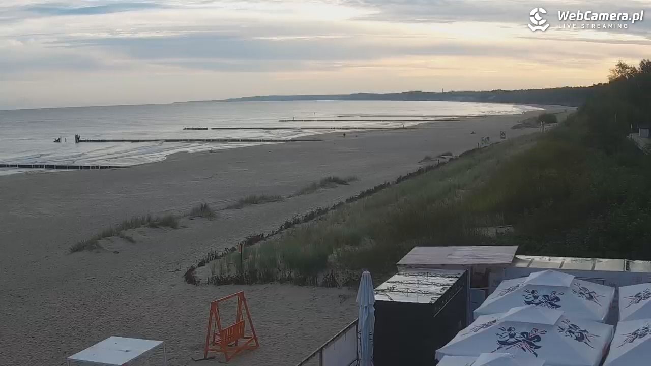 USTKA - widok na plażę - 15 wresień 2025, 07:31