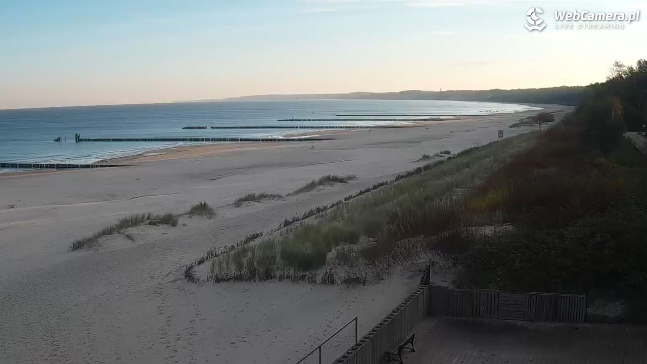 USTKA - widok na plażę - 21 październik 2025, 08:32