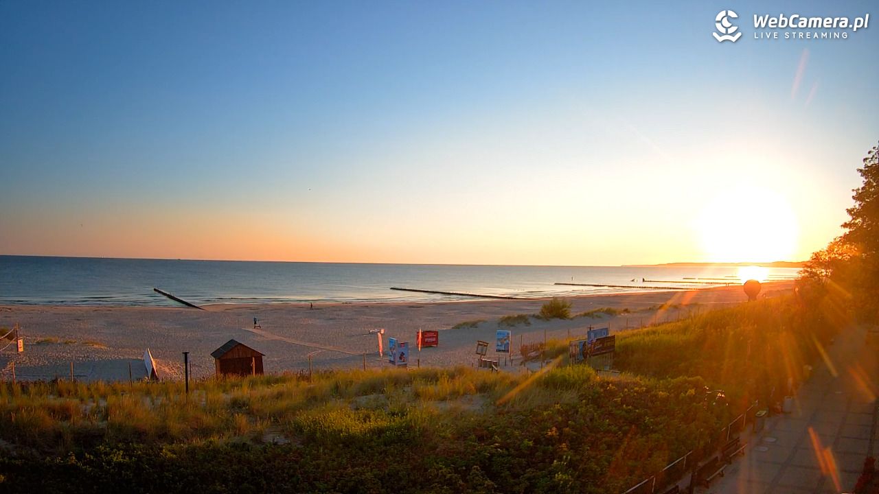 USTKA - widok na plażę - 09 sierpień 2026, 05:52
