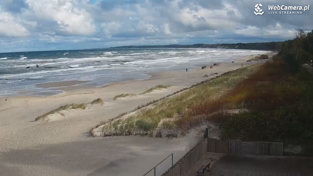 USTKA - widok na plażę - 18 październik 2025, 12:23