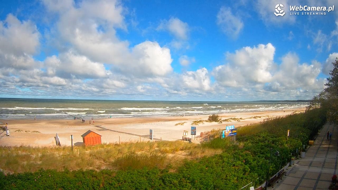 USTKA - widok na plażę - 22 wresień 2026, 11:35