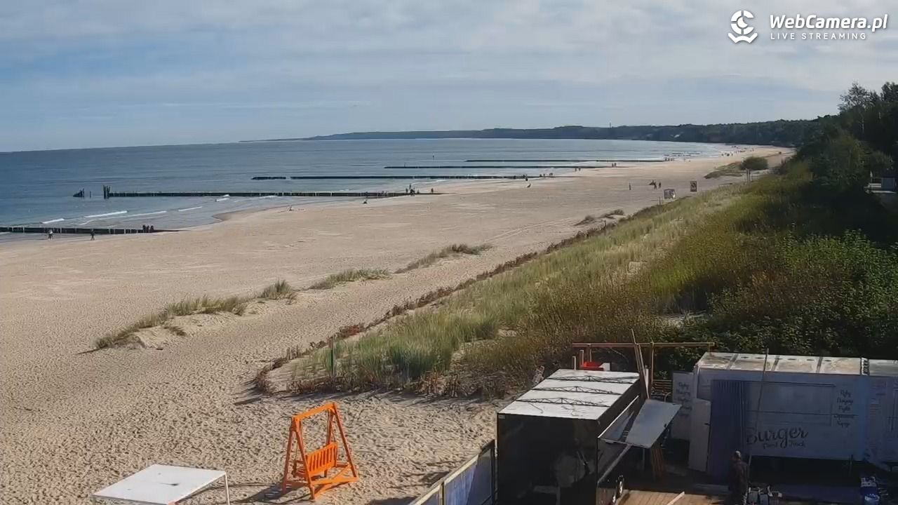 USTKA - widok na plażę - 15 wresień 2025, 10:50