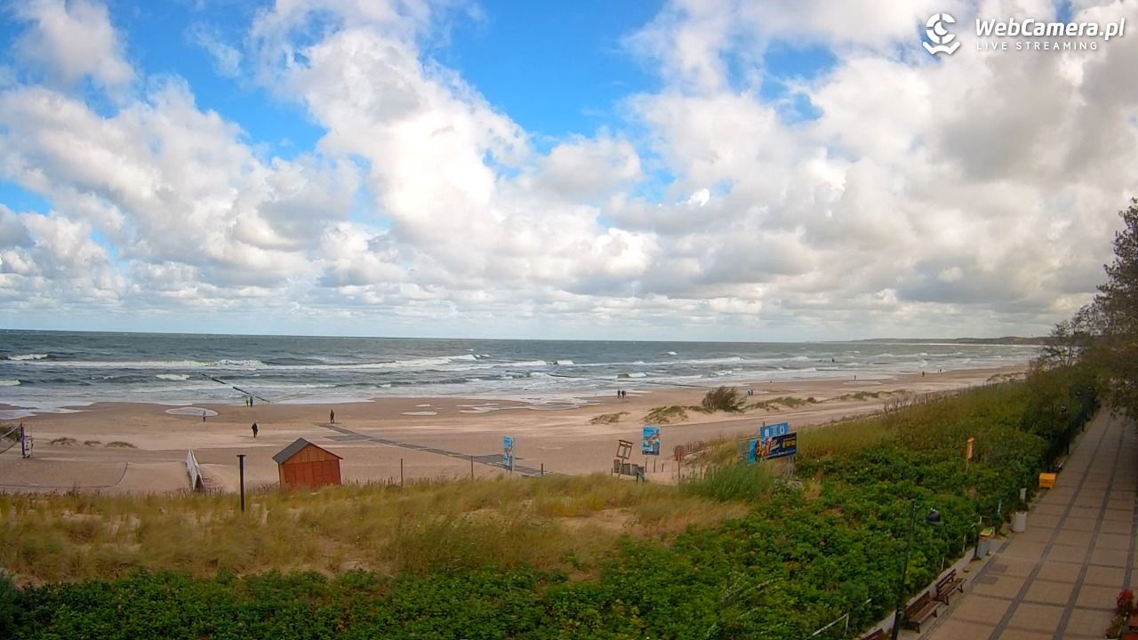 USTKA - widok na plażę - 21 wresień 2026, 11:12