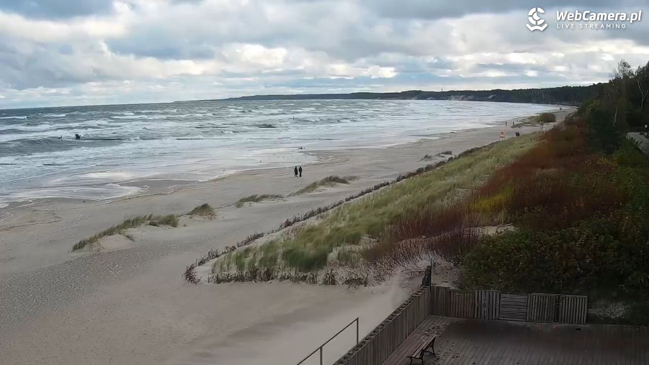 USTKA - widok na plażę - 18 październik 2025, 09:27