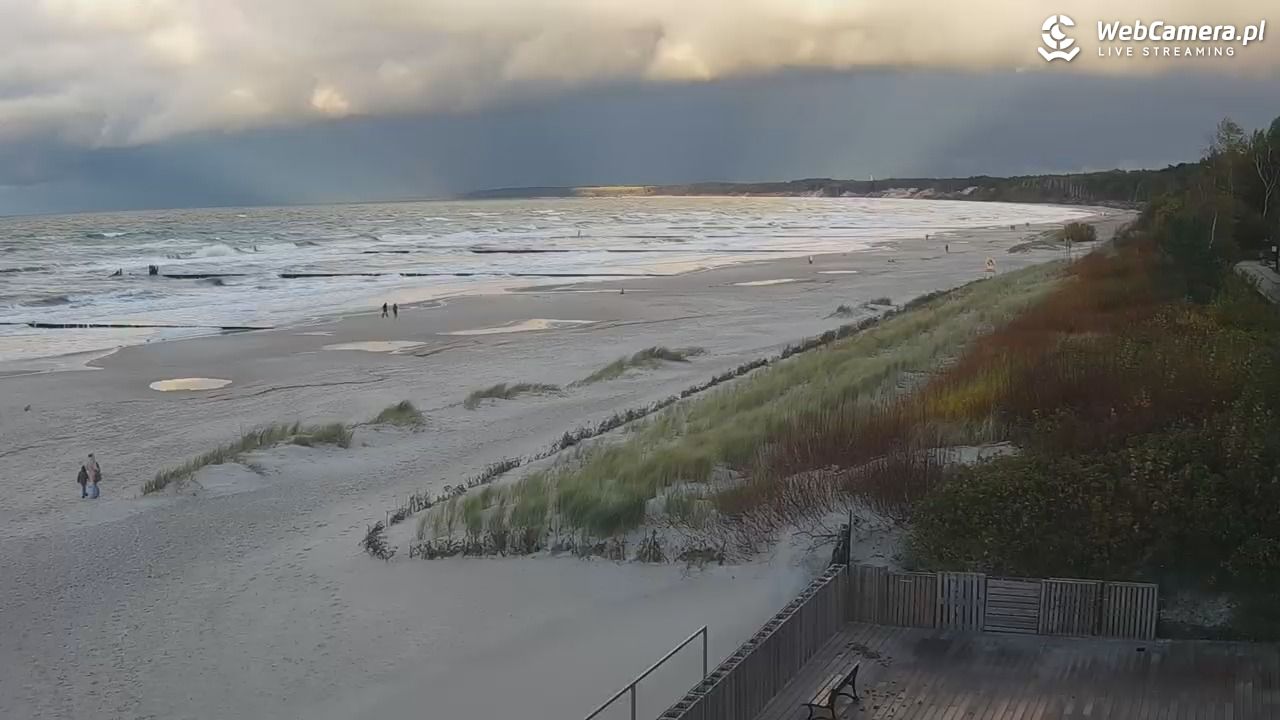 USTKA - widok na plażę - 18 październik 2025, 17:01