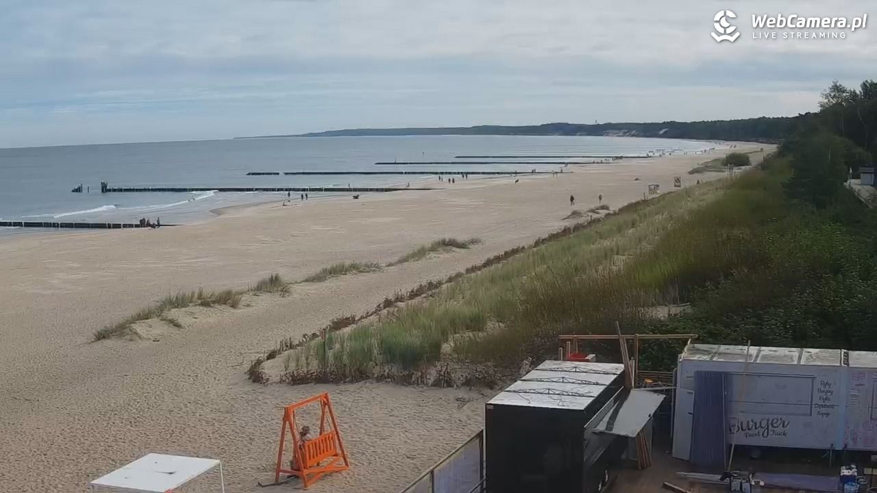 USTKA - widok na plażę - 15 wresień 2025, 10:37