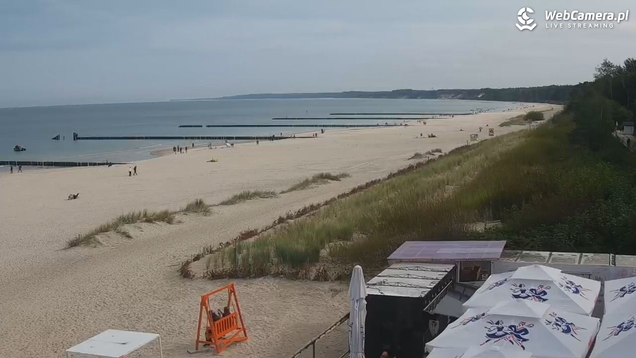USTKA - widok na plażę - 14 wresień 2025, 11:02