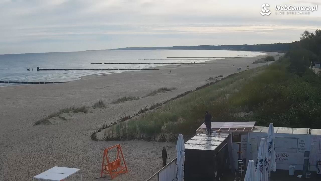 USTKA - widok na plażę - 15 wresień 2025, 08:31