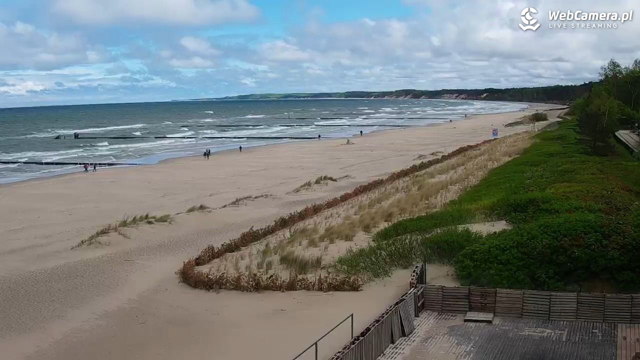 USTKA - widok na plażę - 15 maj 2025, 12:25