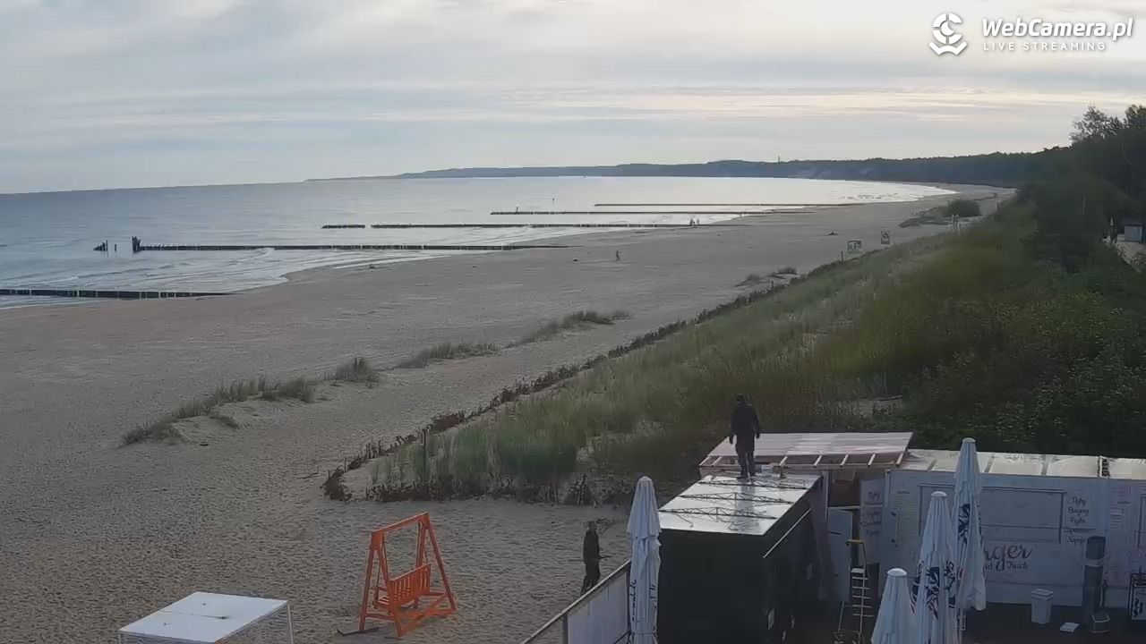 USTKA - widok na plażę - 15 wresień 2025, 08:31
