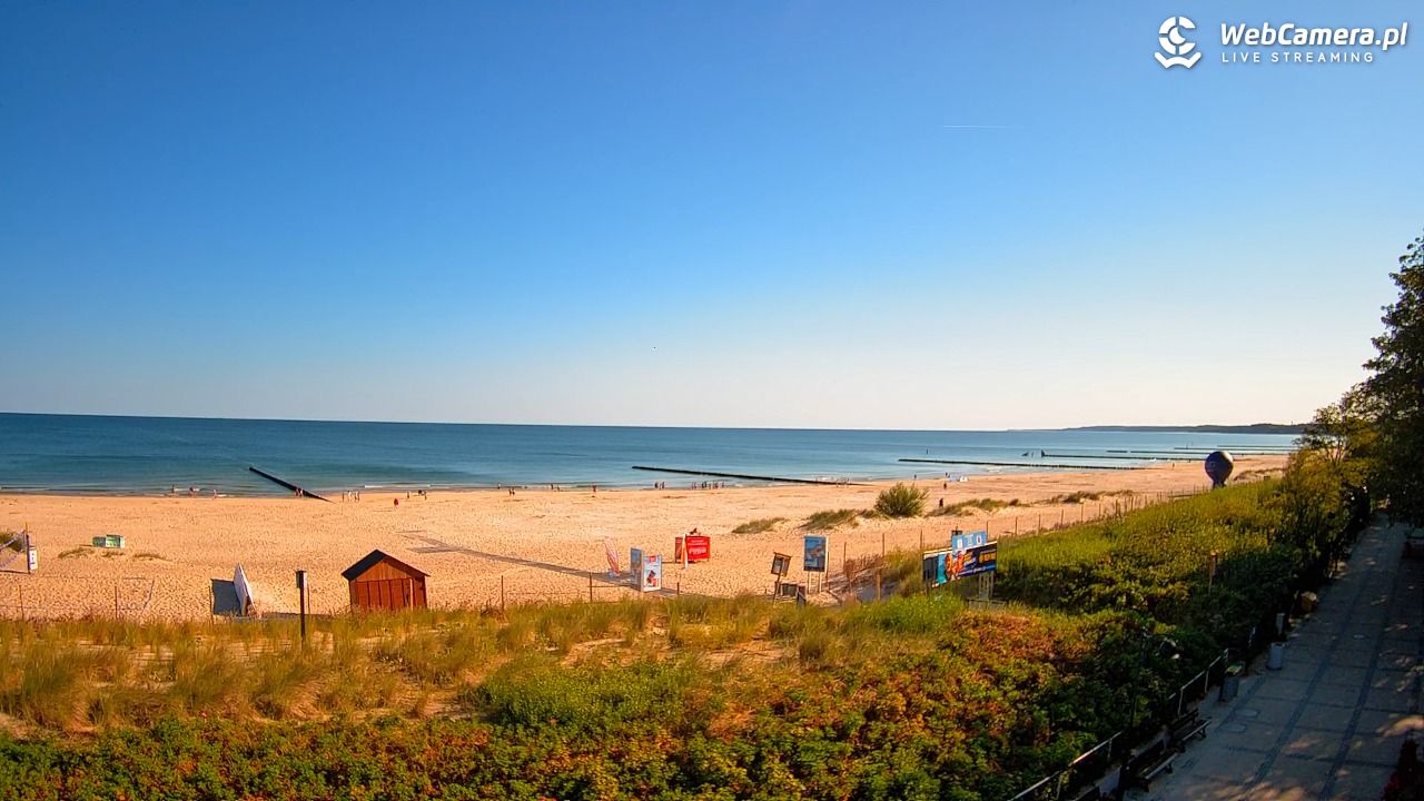 USTKA - widok na plażę - 09 sierpień 2026, 08:45