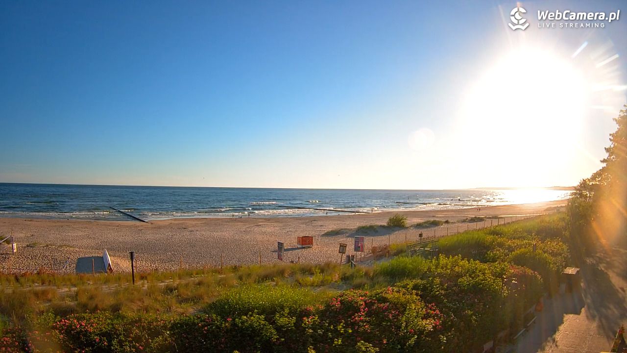 USTKA - widok na plażę - 22 czerwiec 2026, 06:07