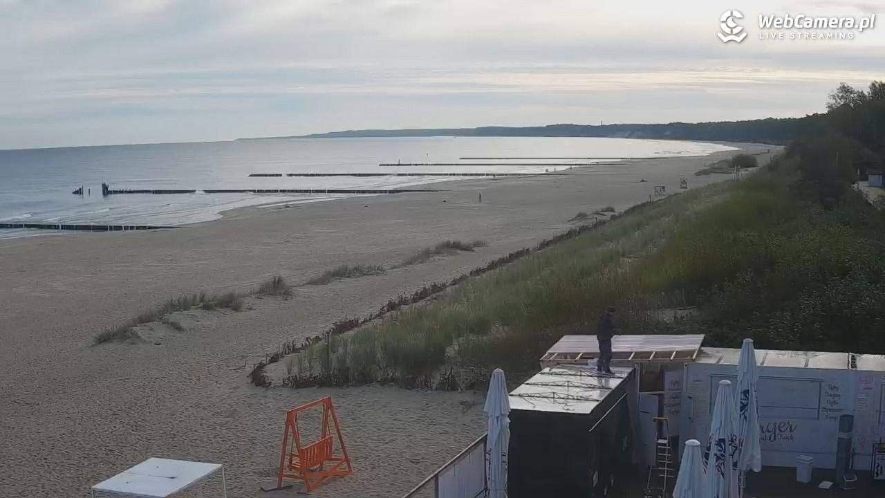USTKA - widok na plażę - 15 wresień 2025, 08:30