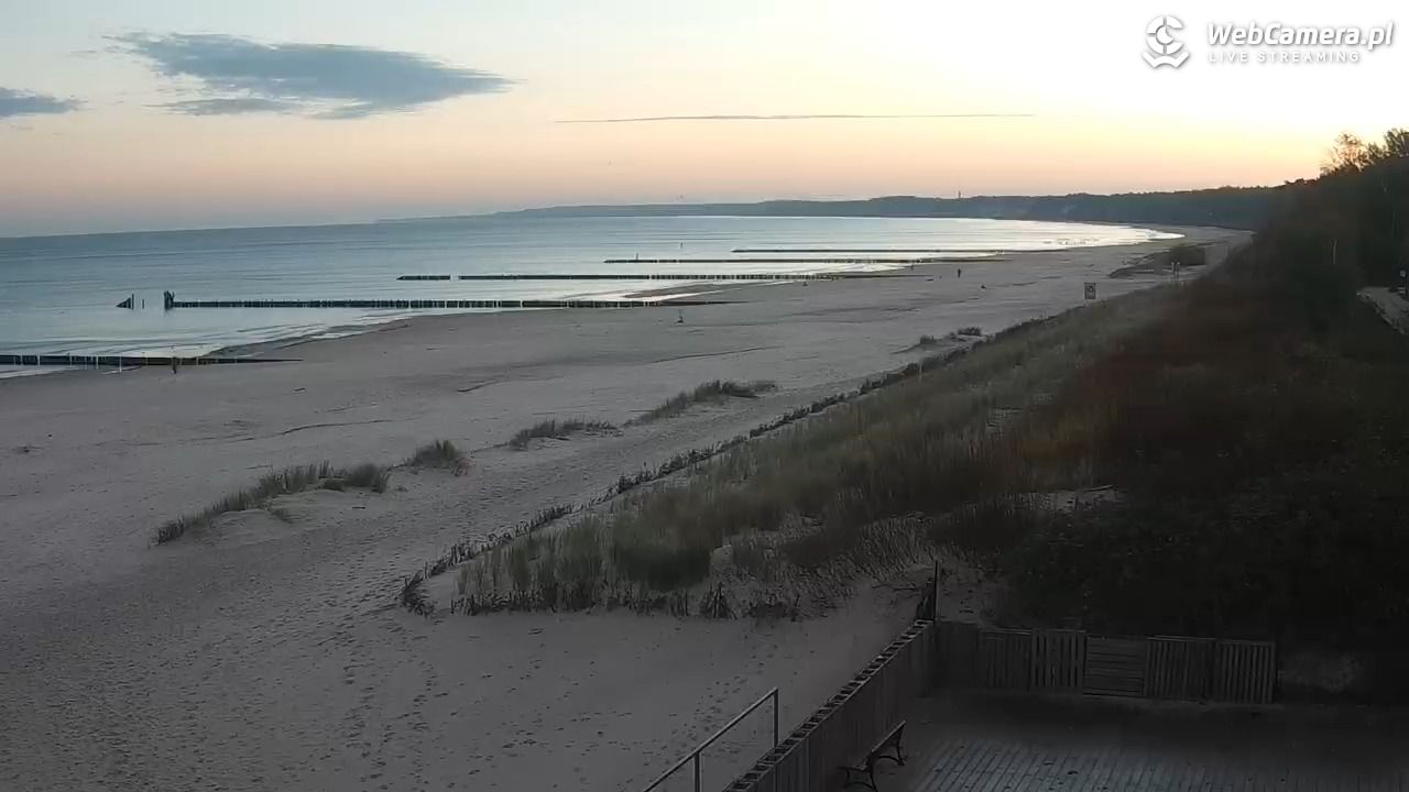 USTKA - widok na plażę - 21 październik 2025, 07:21