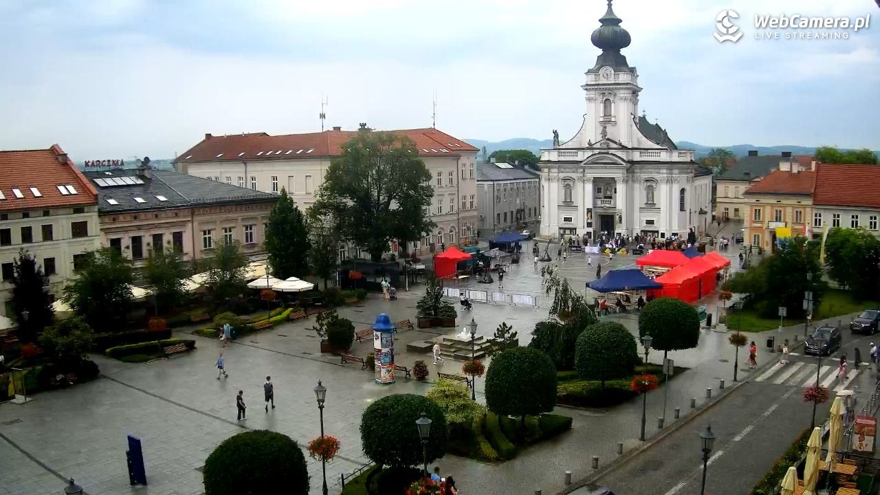 Wadowice - widok na rynek w 4K - 20 czerwiec 2026, 10:29