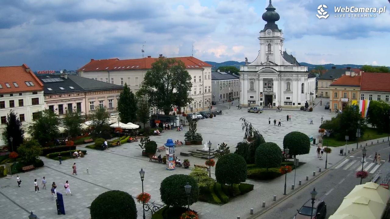 Wadowice - widok na rynek w 4K - 21 czerwiec 2026, 14:30
