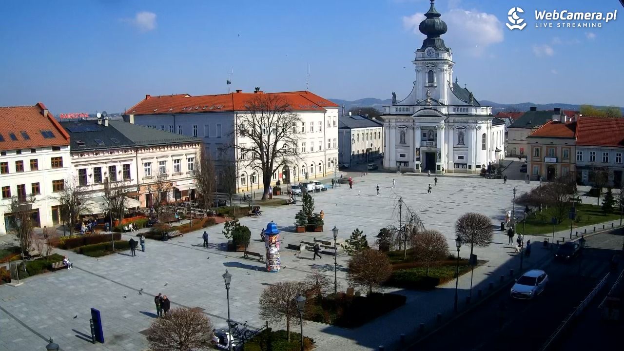 Wadowice - widok na rynek w 4K - 18 marzec 2026, 11:31