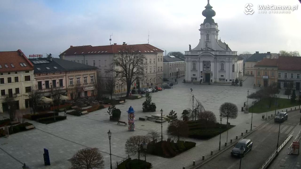 Wadowice - widok na rynek w 4K - 21 marzec 2026, 07:39
