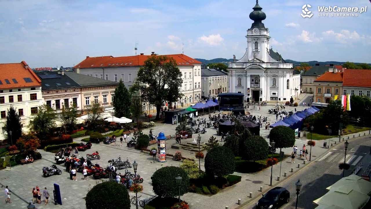 Wadowice - widok na rynek w 4K - 01 sierpień 2026, 13:03