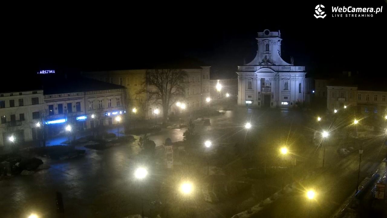 Wadowice - widok na rynek w 4K - 05 luty 2026, 01:05