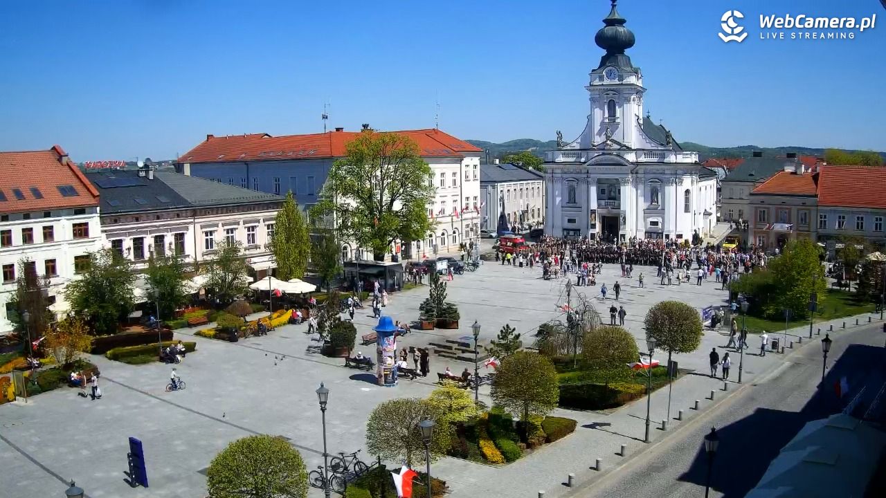 Wadowice - widok na rynek w 4K - 02 maj 2026, 13:01