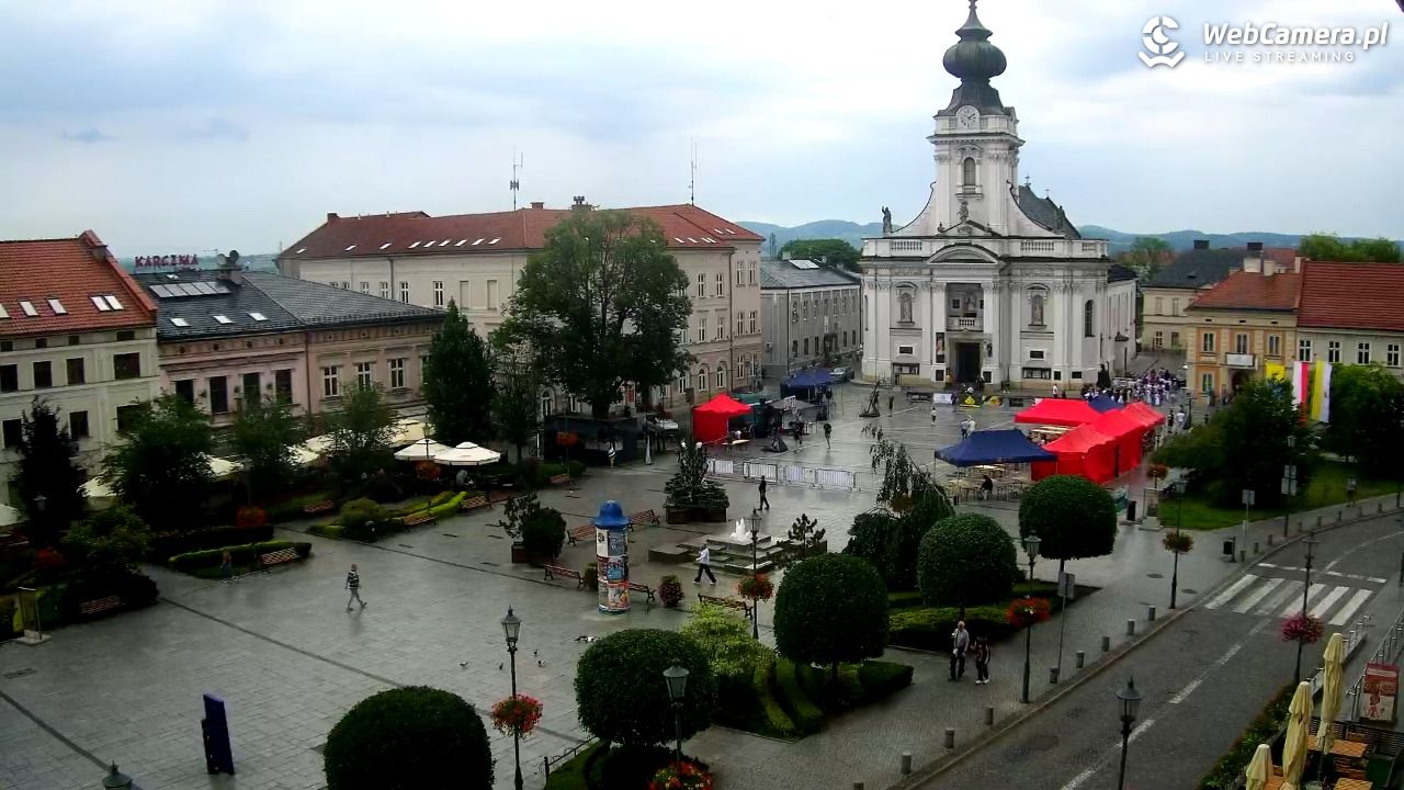 Wadowice - widok na rynek w 4K - 20 czerwiec 2026, 10:11