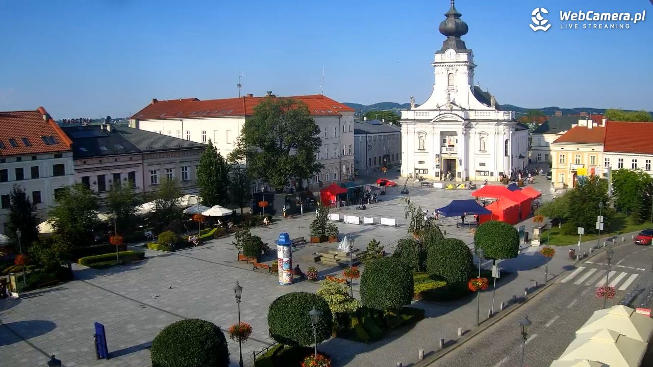 Wadowice - widok na rynek w 4K - 20 czerwiec 2026, 18:01