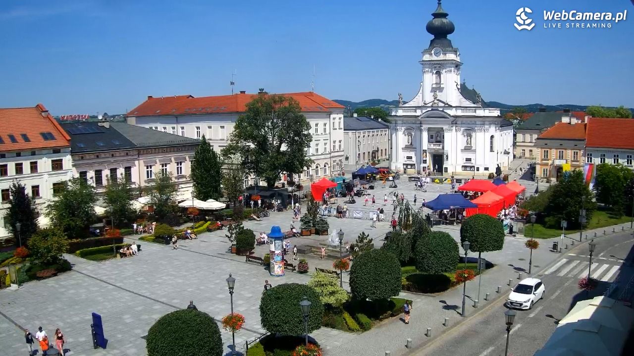Wadowice - widok na rynek w 4K - 20 czerwiec 2026, 14:11
