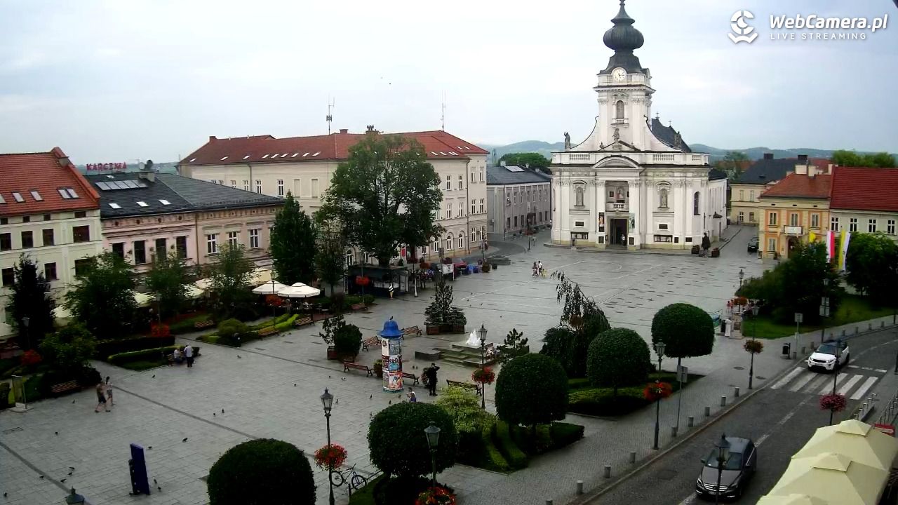 Wadowice - widok na rynek w 4K - 21 czerwiec 2026, 17:16