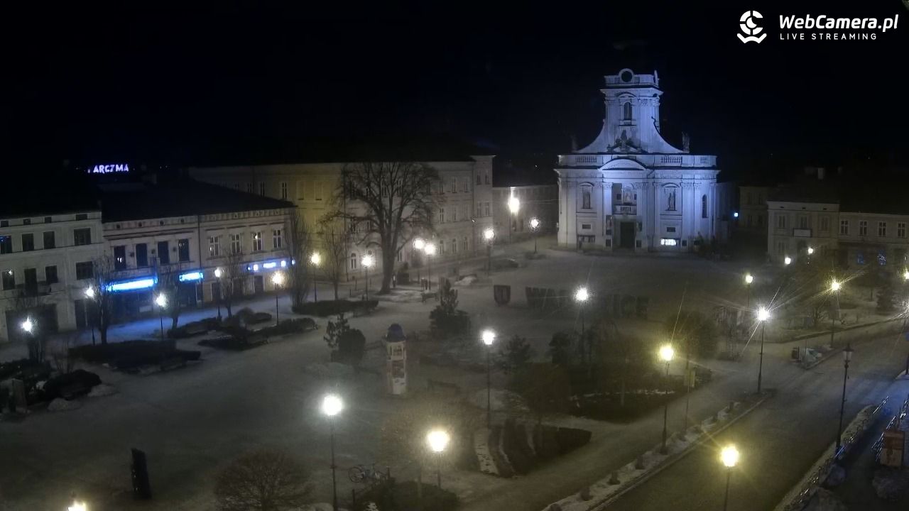 Wadowice - widok na rynek w 4K - 02 luty 2026, 23:05
