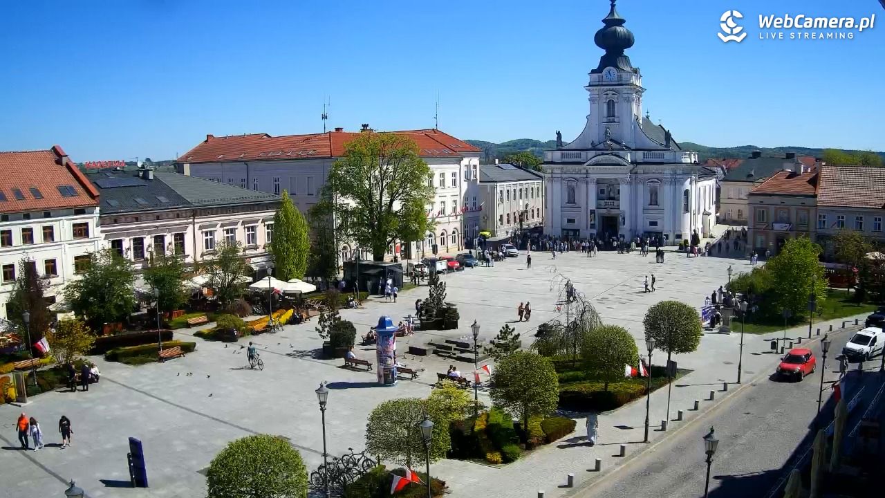 Wadowice - widok na rynek w 4K - 03 maj 2026, 10:58