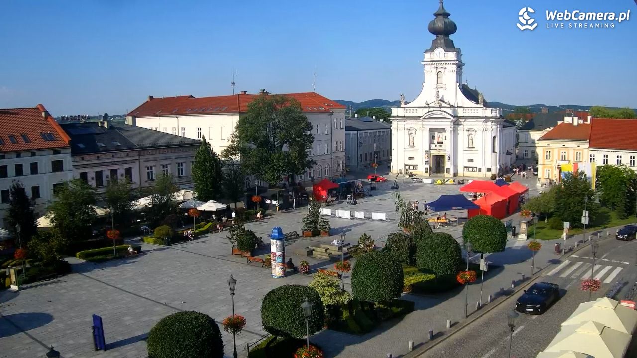 Wadowice - widok na rynek w 4K - 20 czerwiec 2026, 18:00