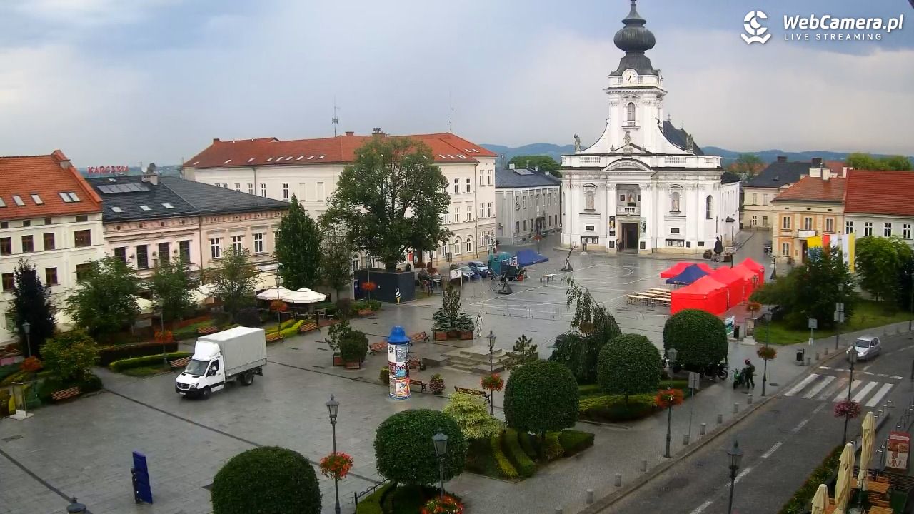 Wadowice - widok na rynek w 4K - 20 czerwiec 2026, 06:35