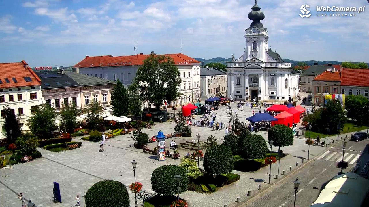 Wadowice - widok na rynek w 4K - 20 czerwiec 2026, 13:09