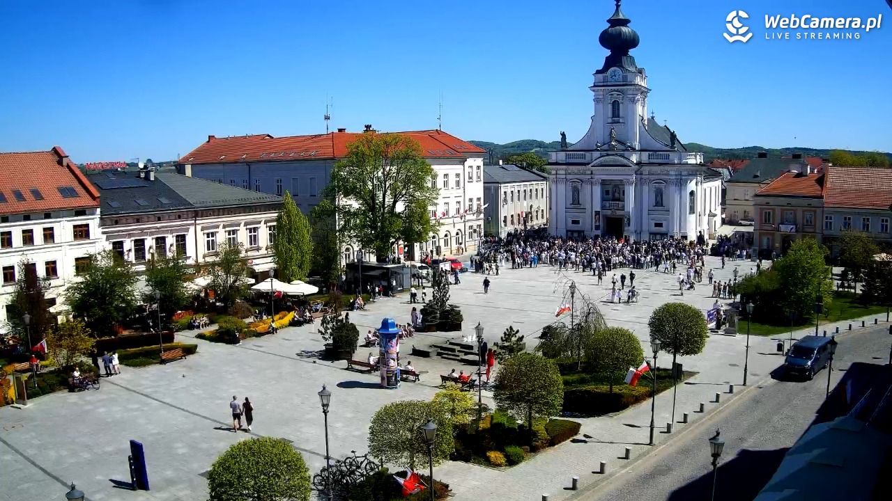 Wadowice - widok na rynek w 4K - 03 maj 2026, 11:42