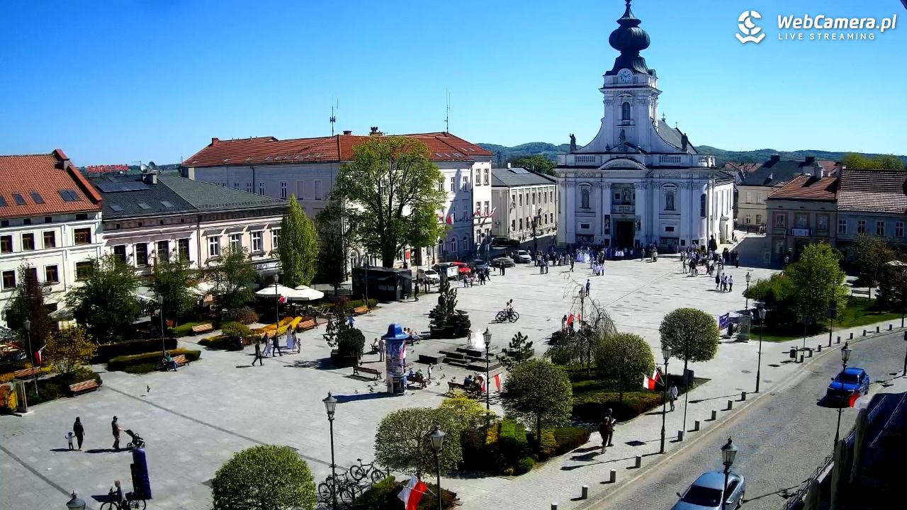 Wadowice - widok na rynek w 4K - 03 maj 2026, 10:12