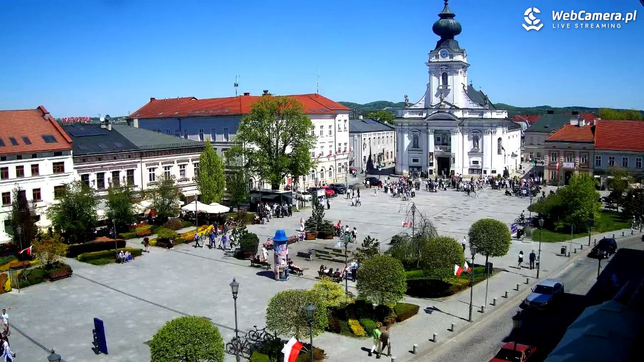 Wadowice - widok na rynek w 4K - 03 maj 2026, 13:16