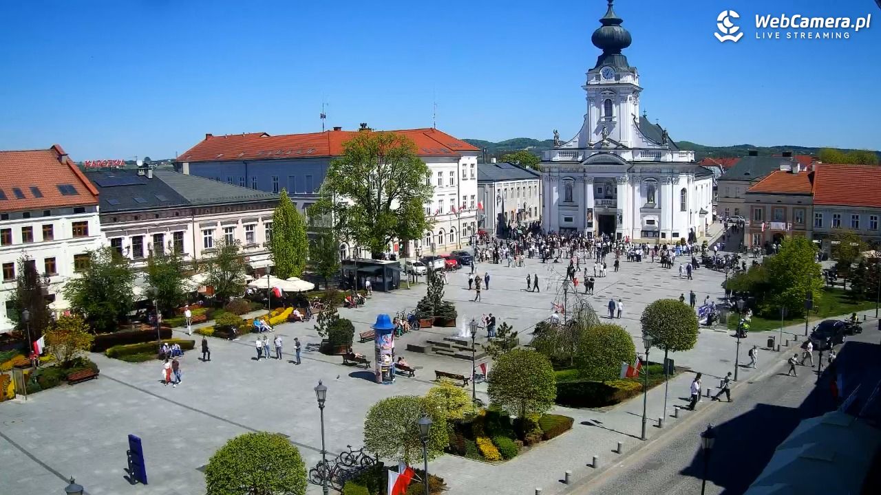 Wadowice - widok na rynek w 4K - 03 maj 2026, 13:07