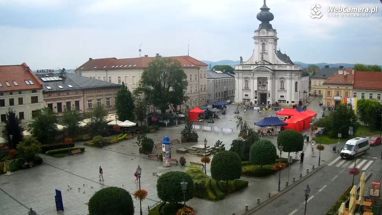 Wadowice - widok na rynek w 4K - 20 czerwiec 2026, 10:22