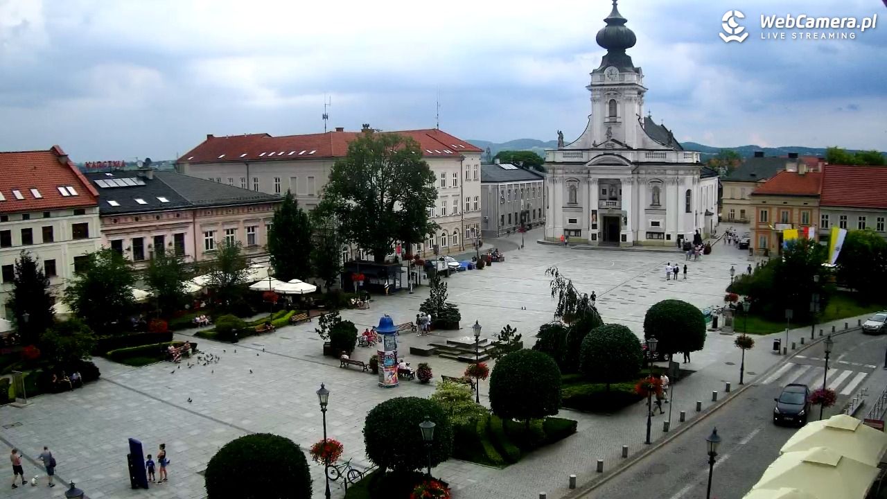 Wadowice - widok na rynek w 4K - 21 czerwiec 2026, 14:58