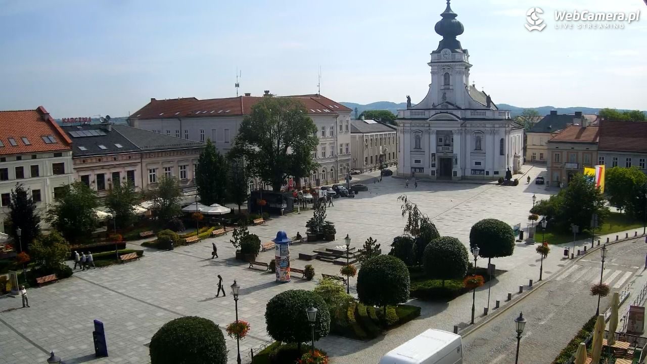 Wadowice - widok na rynek w 4K - 18 czerwiec 2026, 08:56