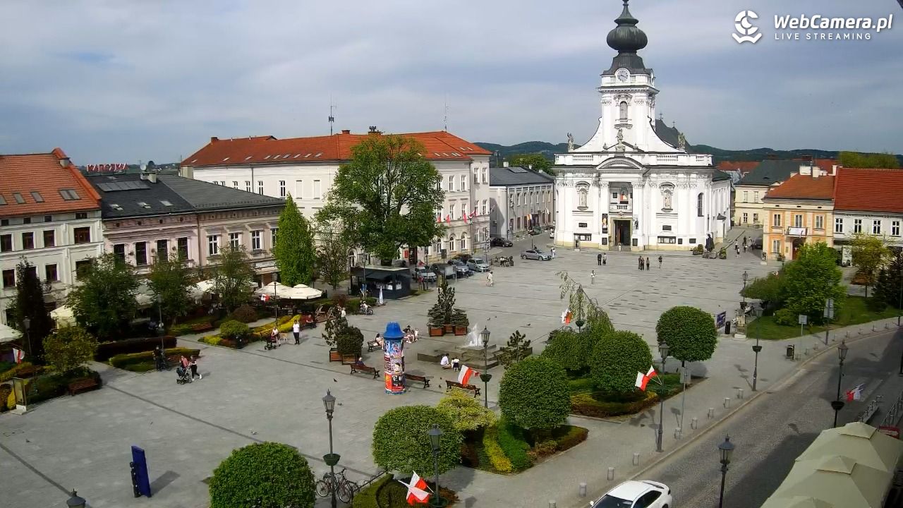 Wadowice - widok na rynek w 4K - 05 maj 2026, 15:46