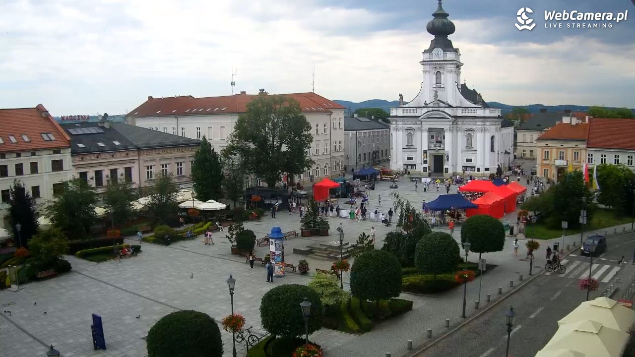 Wadowice - widok na rynek w 4K - 20 czerwiec 2026, 12:28