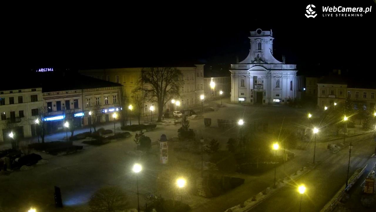 Wadowice - widok na rynek w 4K - 01 luty 2026, 06:27