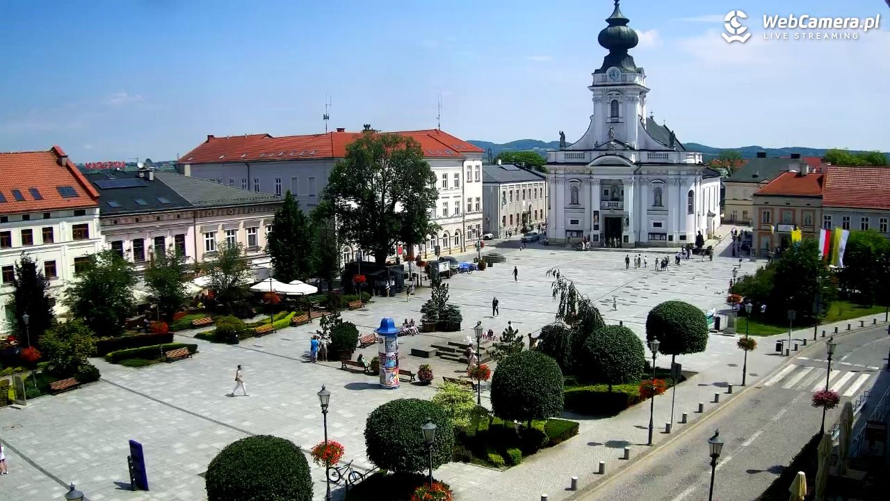 Wadowice - widok na rynek w 4K - 21 czerwiec 2026, 11:44