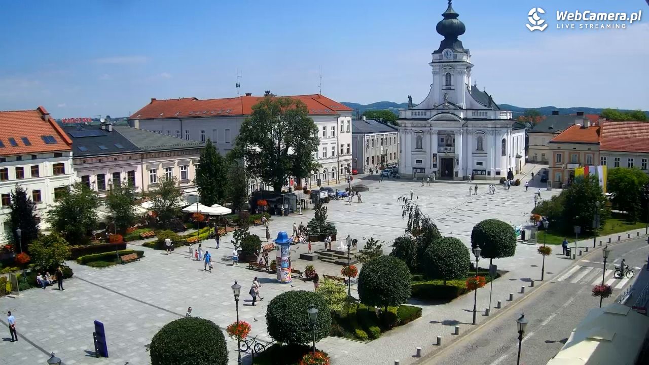 Wadowice - widok na rynek w 4K - 21 czerwiec 2026, 11:55