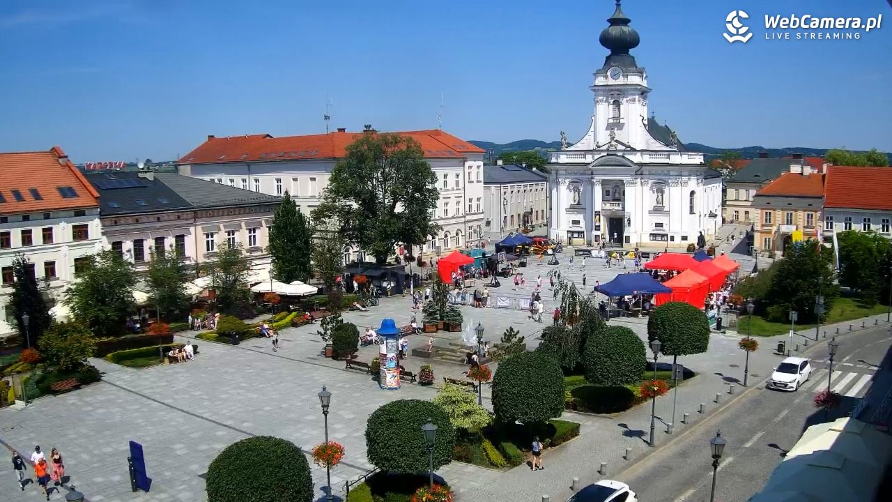 Wadowice - widok na rynek w 4K - 20 czerwiec 2026, 14:11