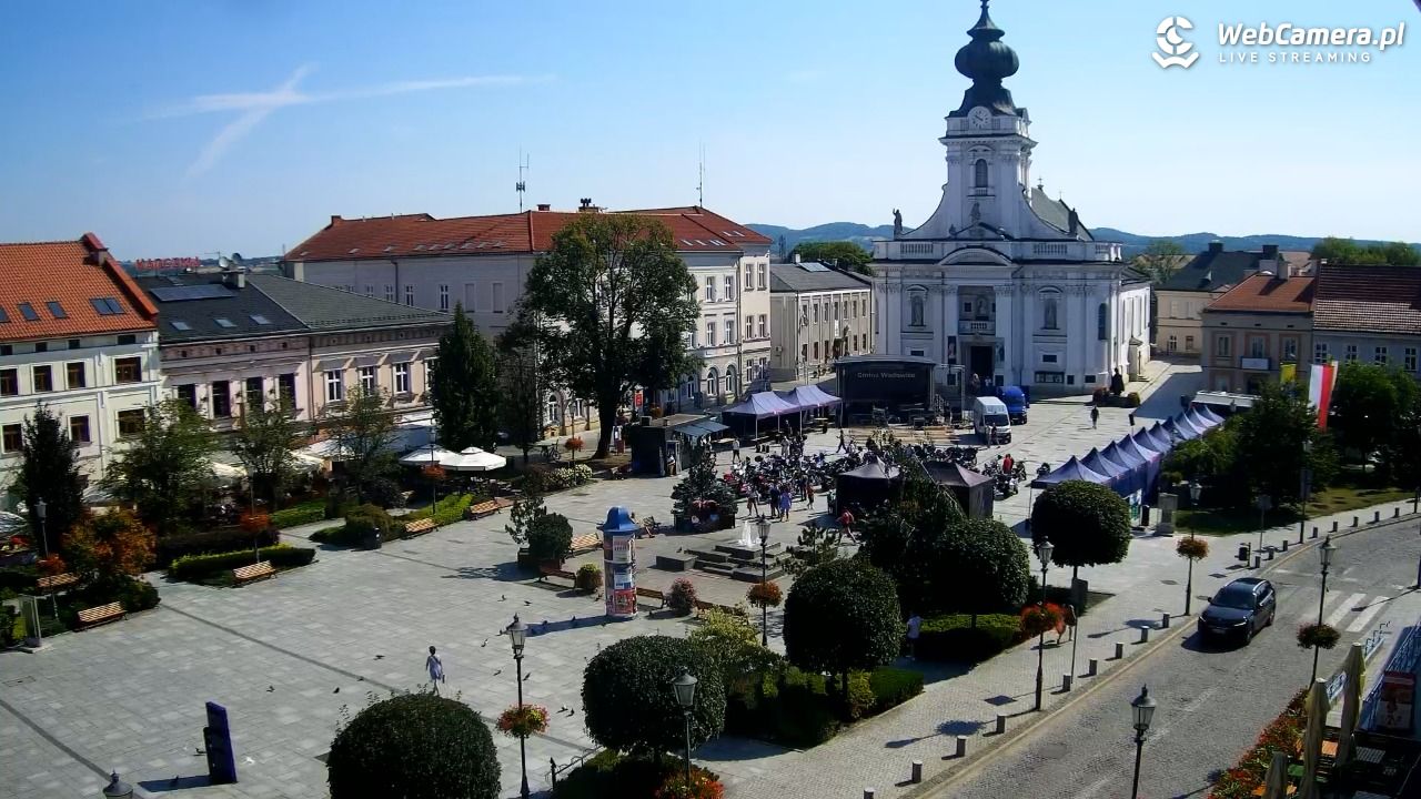 Wadowice - widok na rynek w 4K - 01 sierpień 2026, 09:57